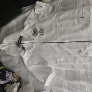 Nike sideline Kansas City Chiefs Super Bowl LIV short sleeve sweatshirt, size L